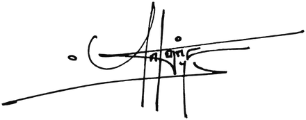Antoine Nys, signature